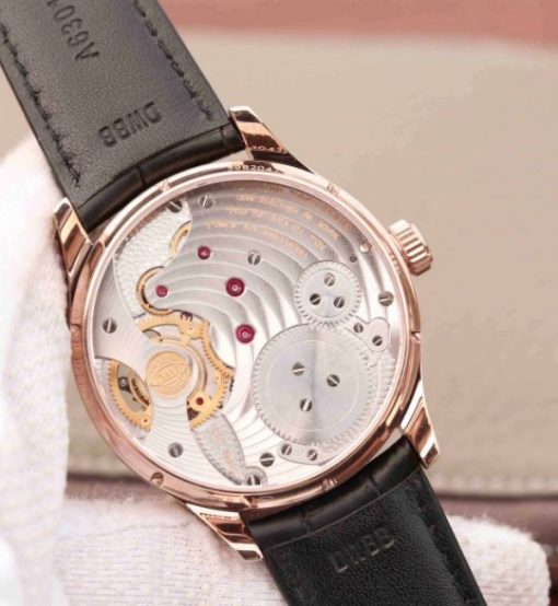Replica IWC AZ Portuguese Flying Tourbillon SS Black Dial Leather Strap - Image 11