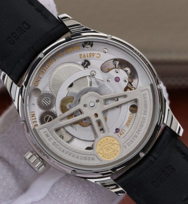 Replica IWC BM Portuguese Flying Tourbillon SS White Dial 2 Sub Dials - Image 6