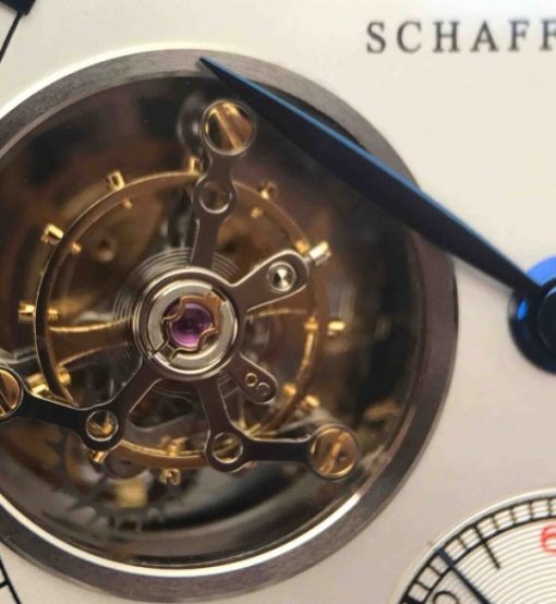 Replica IWC AZ Portuguese Tourbillon White Dial Blue Markers - Image 7