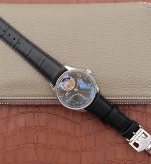 Replica IWC AZ Portuguese Tourbillon IW5046 Black Dial - Image 8