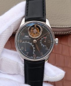 Replica IWC AZ Portuguese Tourbillon IW5046 Black Dial