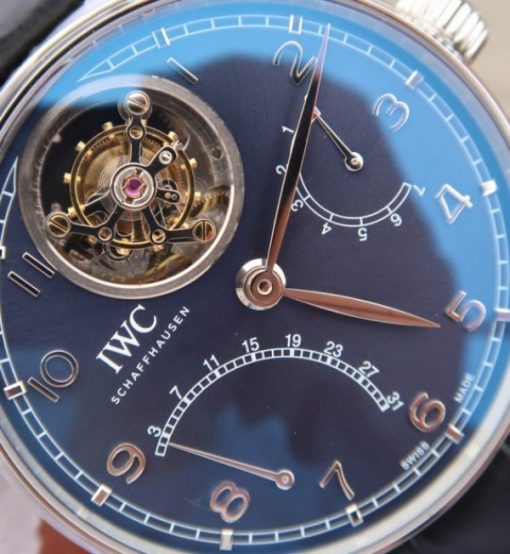 Replica IWC AZ Portuguese Tourbillon IW5046 Blue Dial - Image 3