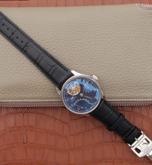 Replica IWC AZ Portuguese Tourbillon IW5046 Blue Dial - Image 8