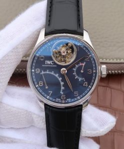 Replica IWC AZ Portuguese Tourbillon IW5046 Blue Dial
