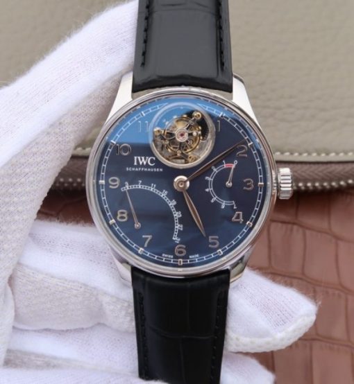 Replica IWC AZ Portuguese Tourbillon IW5046 Blue Dial