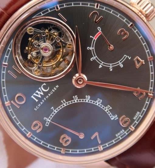 Replica IWC AZ Portuguese Tourbillon IW5046 RG Gray Dial - Image 3
