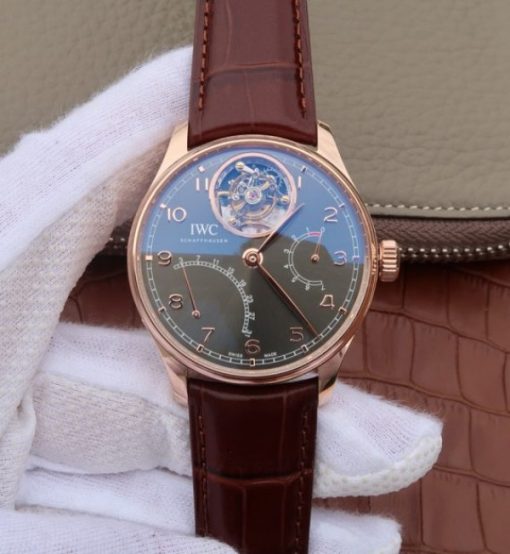 Replica IWC AZ Portuguese Tourbillon IW5046 RG Gray Dial