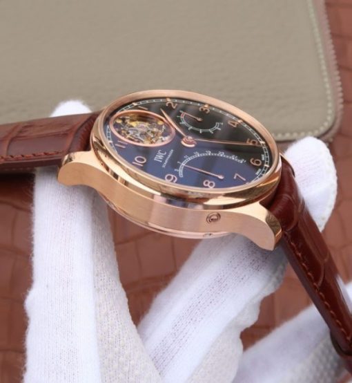 Replica IWC AZ Portuguese Tourbillon IW5046 RG Black Dial - Image 5