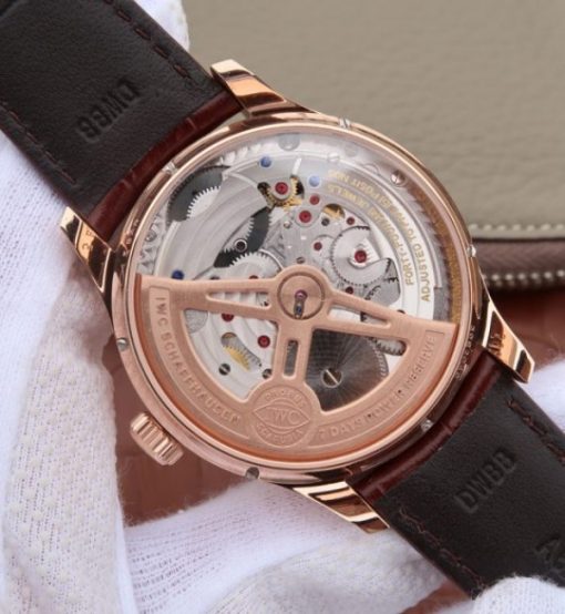 Replica IWC AZ Portuguese Tourbillon IW5046 RG Black Dial - Image 6