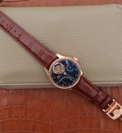 Replica IWC AZ Portuguese Tourbillon IW5046 RG Black Dial - Image 8