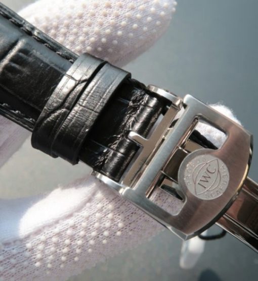 Replica IWC TF Portuguese Tourbillon IW5046 White Dial Leather Strap - Image 7