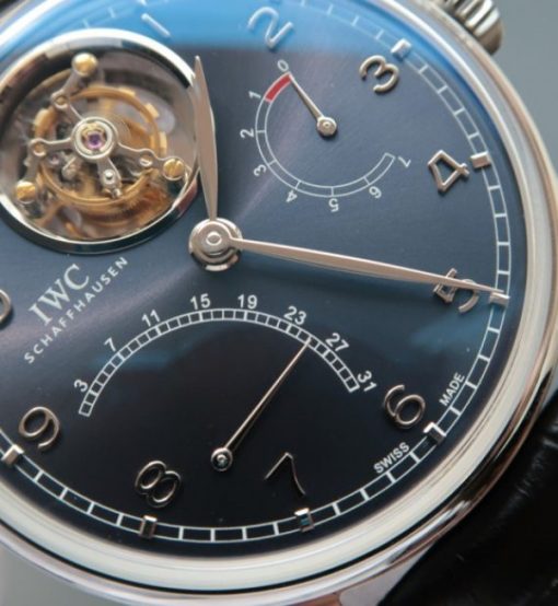 Replica IWC TF Portuguese Tourbillon IW5046 Blue Dial - Image 2