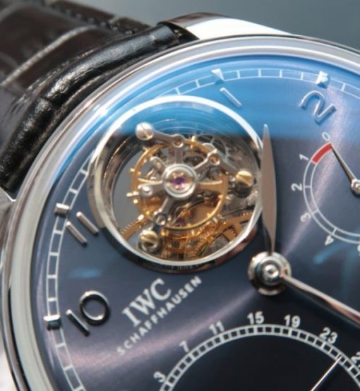 Replica IWC TF Portuguese Tourbillon IW5046 Blue Dial - Image 3