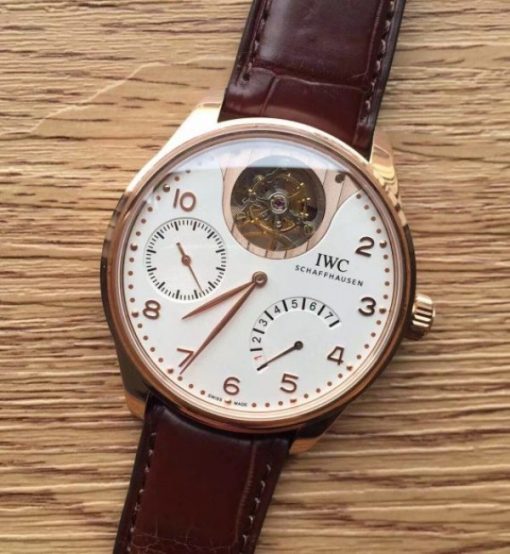 Replica IWC TF Portuguese Tourbillon IW5042 RG White Dial - Image 2