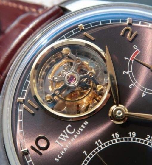 Replica IWC TF Portuguese Tourbillon IW5046 Black Dial - Image 3