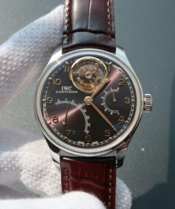 Replica IWC TF Portuguese Tourbillon IW5046 Black Dial