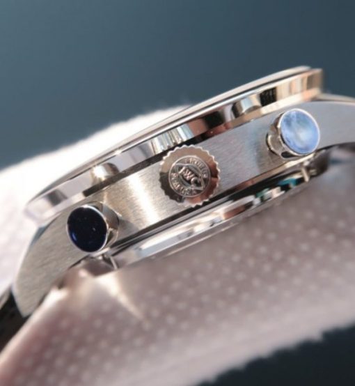 Replica IWC YLF Portuguese Chrono Dubai limited Edition Blue Dial YG Markers - Image 3