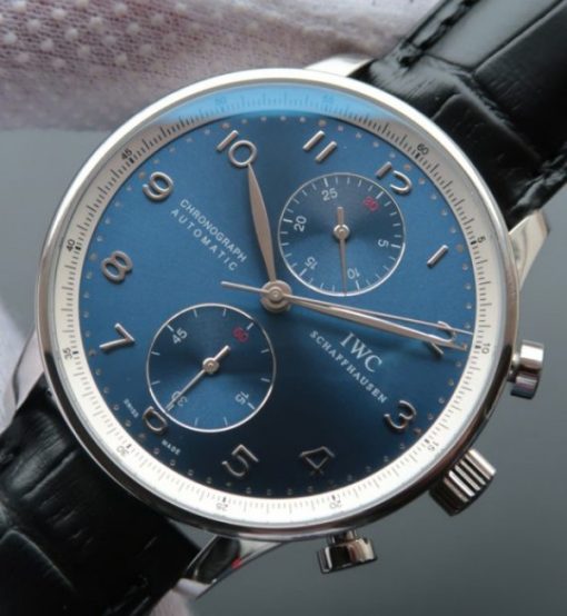 Replica IWC ZF Portuguese Chrono IW371432 Laureus Leather Strap - Image 2