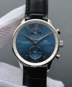 Replica IWC ZF Portuguese Chrono IW371432 Laureus Leather Strap