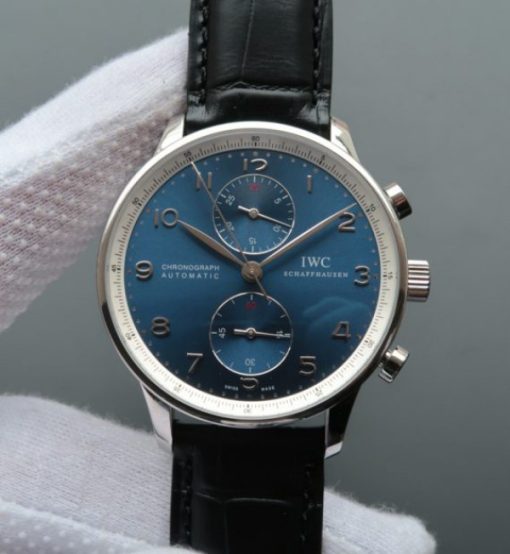 Replica IWC ZF Portuguese Chrono IW371432 Laureus Leather Strap
