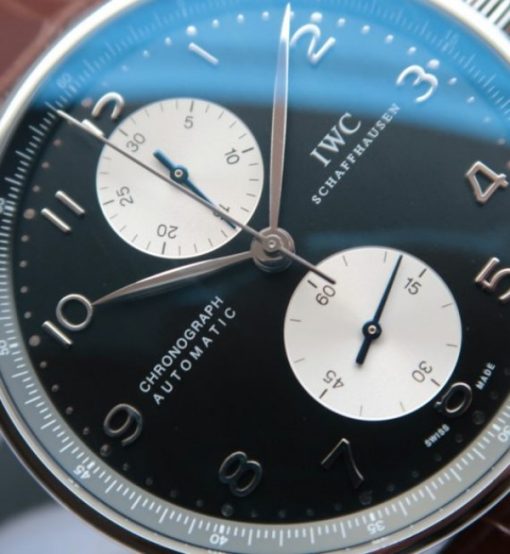 Replica IWC ZF Portuguese Chrono IW371404 Brown Leather Strap - Image 2