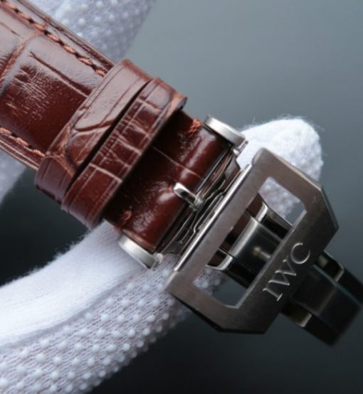 Replica IWC ZF Portuguese Chrono IW371404 Brown Leather Strap - Image 6