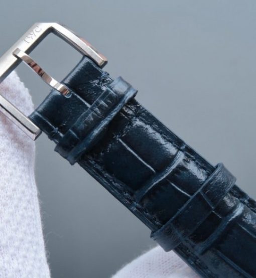 Replica IWC YLF Portuguese Regulateur Blue Dial Leather Strap A6498 - Image 7