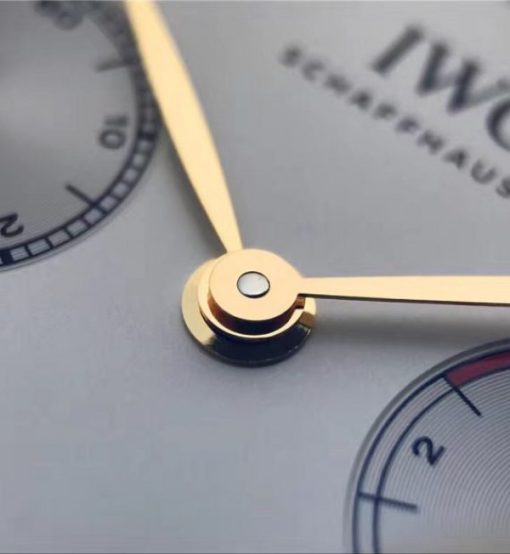 Replica IWC ZF Portuguese IW5001 YG Gray Dial Leather Strap - Image 12