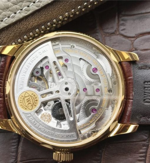 Replica IWC ZF Portuguese IW500101 YG White Dial Leather Strap A52010 - Image 7