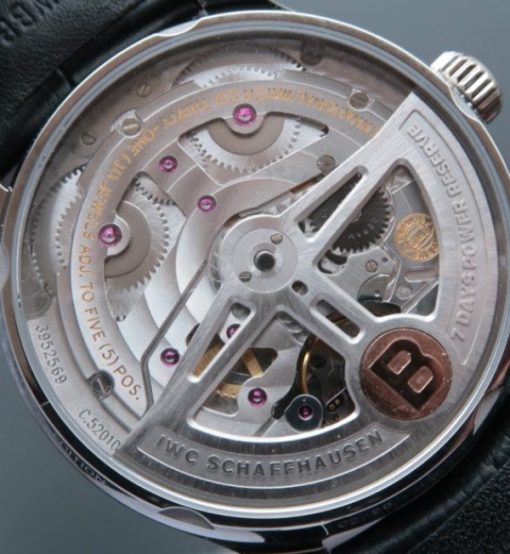Replica IWC ZF Portuguese IW500708 Green Dial Rose Gold Markers A52010 V5 - Image 6