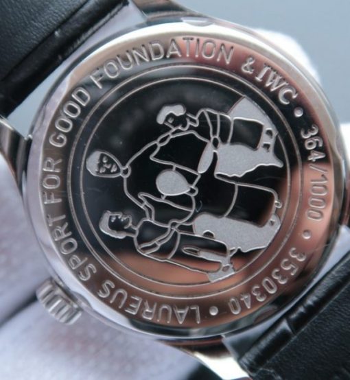 Replica IWC ZF Portuguese IW500112 Laureus Edition Leather Strap A52010 - Image 5