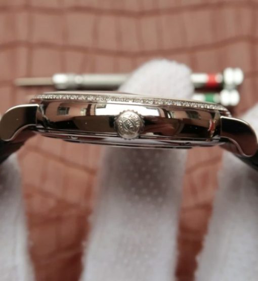 Replica IWC MK Portofino IW356514 Silver Dial Diamonds Bezel - Image 4