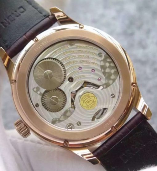 Replica IWC Portuguese Tourbillon Power Reserve Moonphase RG Markers Gray Dial - Image 7