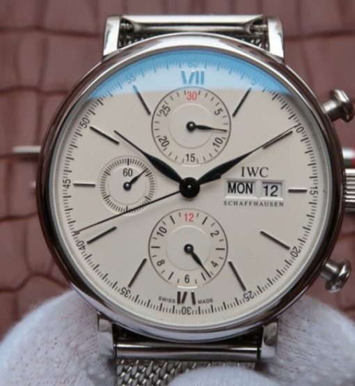 Replica IWC V6 Portofino IW391011 Chronograph White Dial - Image 3