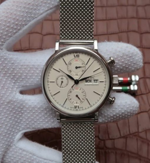 Replica IWC V6 Portofino IW391011 Chronograph White Dial