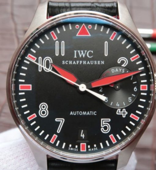 Replica IWC ZF Big Pilot IW500433 Muhammad Ali Leather Strap - Image 3