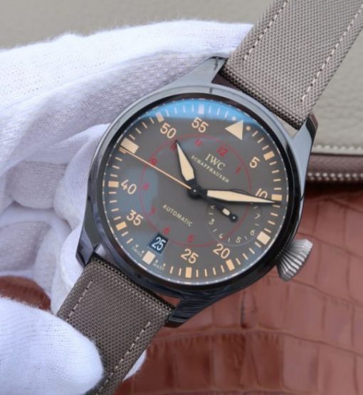 Replica IWC ZF Big Pilot 48mm IW501902 Real Ceramic Nylon Strap - Image 2