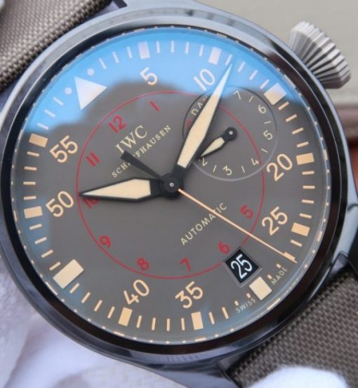 Replica IWC ZF Big Pilot 48mm IW501902 Real Ceramic Nylon Strap - Image 3