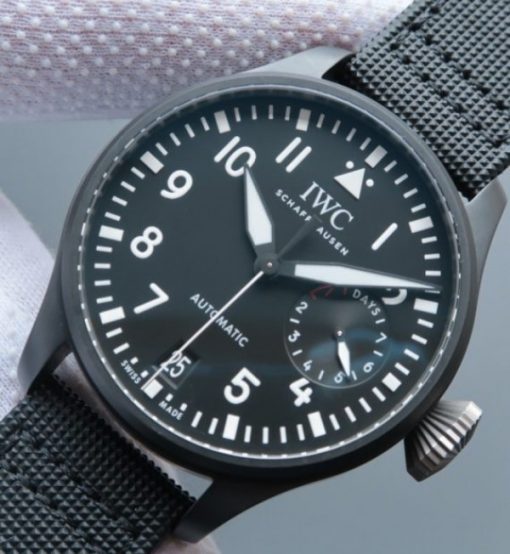 Replica IWC ZF Big Pilot IW502001 Real Ceramic Nylon Strap - Image 2