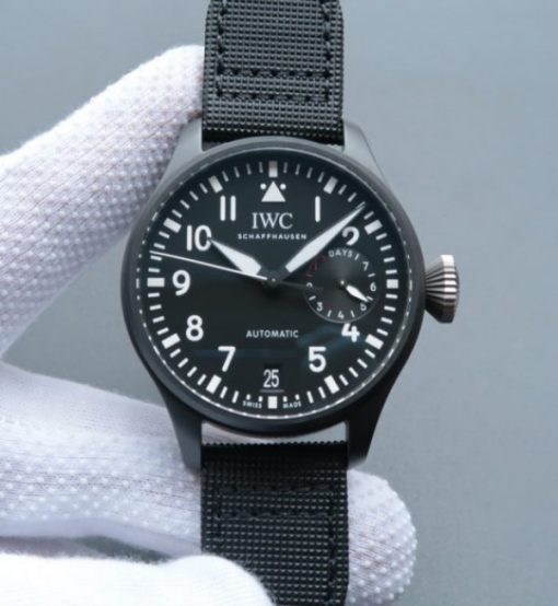 Replica IWC ZF Big Pilot IW502001 Real Ceramic Nylon Strap