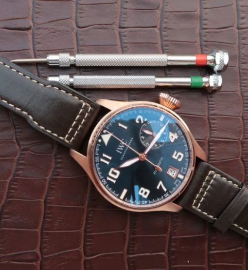 Replica IWC ZF Big Pilot IW500909 Le Petit Prince RG Leather Strap - Image 7