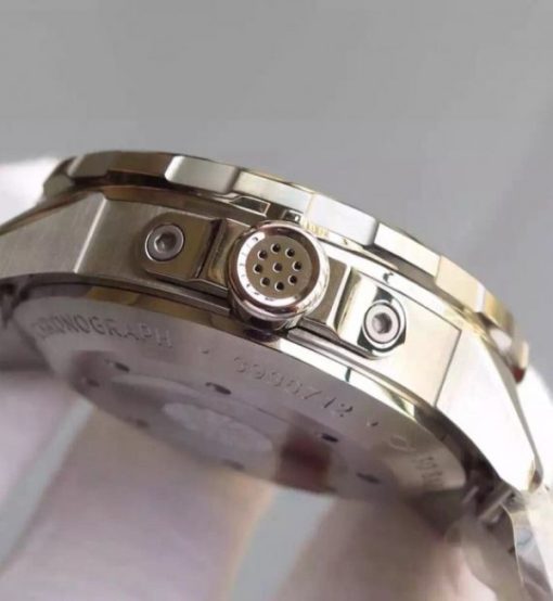 Replica IWC V6 Aquatimer Chrono IW376803 Black Dial SS Bracelet A7750 - Image 3
