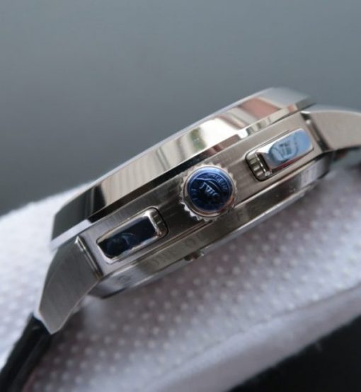 Replica IWC Ingenieur Chrono IW380702 Gray Dial Leather Strap - Image 4