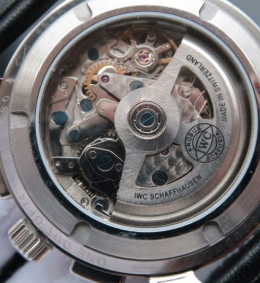 Replica IWC Ingenieur Chrono IW380702 Gray Dial Leather Strap - Image 6
