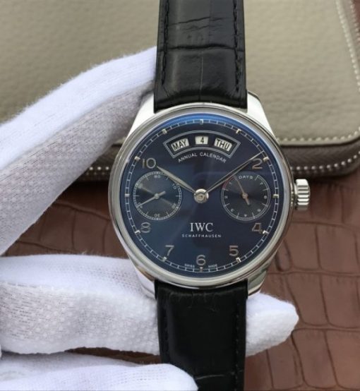 Replica IWC YLF Portuguese Annual Calendar IW503502 Blue Dial A52850
