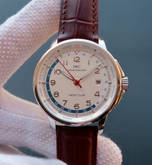Replica IWC Portuguese Automatic Yacht Club White Dial Red Hand