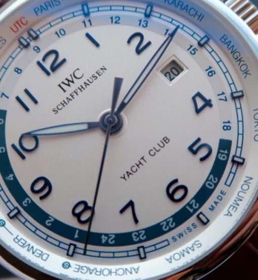 Replica IWC Portuguese Automatic Yacht Club White Dial Blue Hand - Image 2