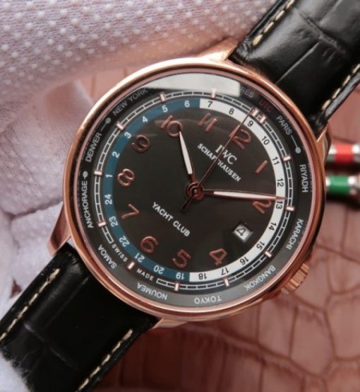 Replica IWC Portuguese Automatic Yacht Club Black Dial - Image 2