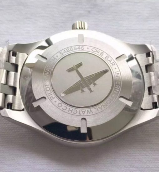 Replica IWC MKF Mark XVIII IW3270 Blue Dial SS Bracelet A2892 - Image 5