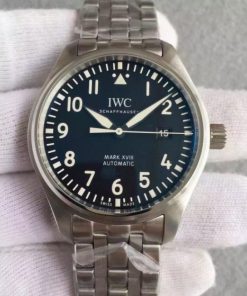 Replica IWC MKF Mark XVIII IW3270 Blue Dial SS Bracelet A2892